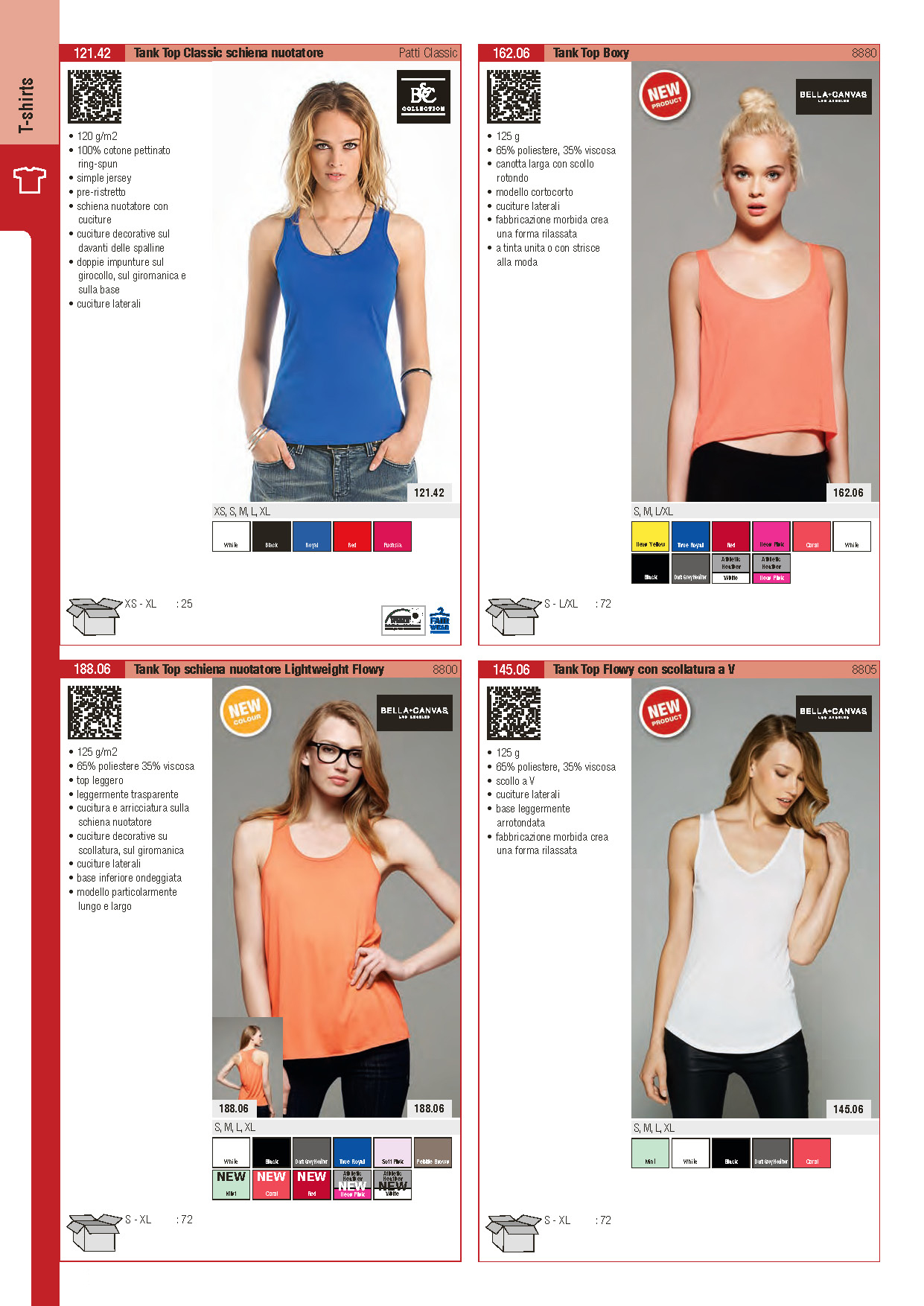 Tank Top donna B&C, Tank Top donna Bella Canvas